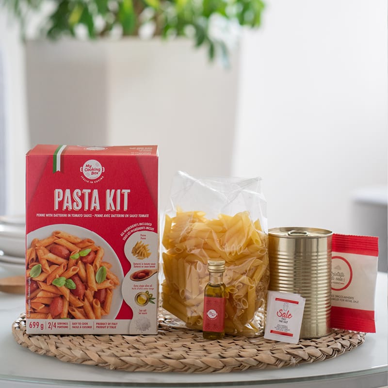 Pasta kit with Italian ingredients